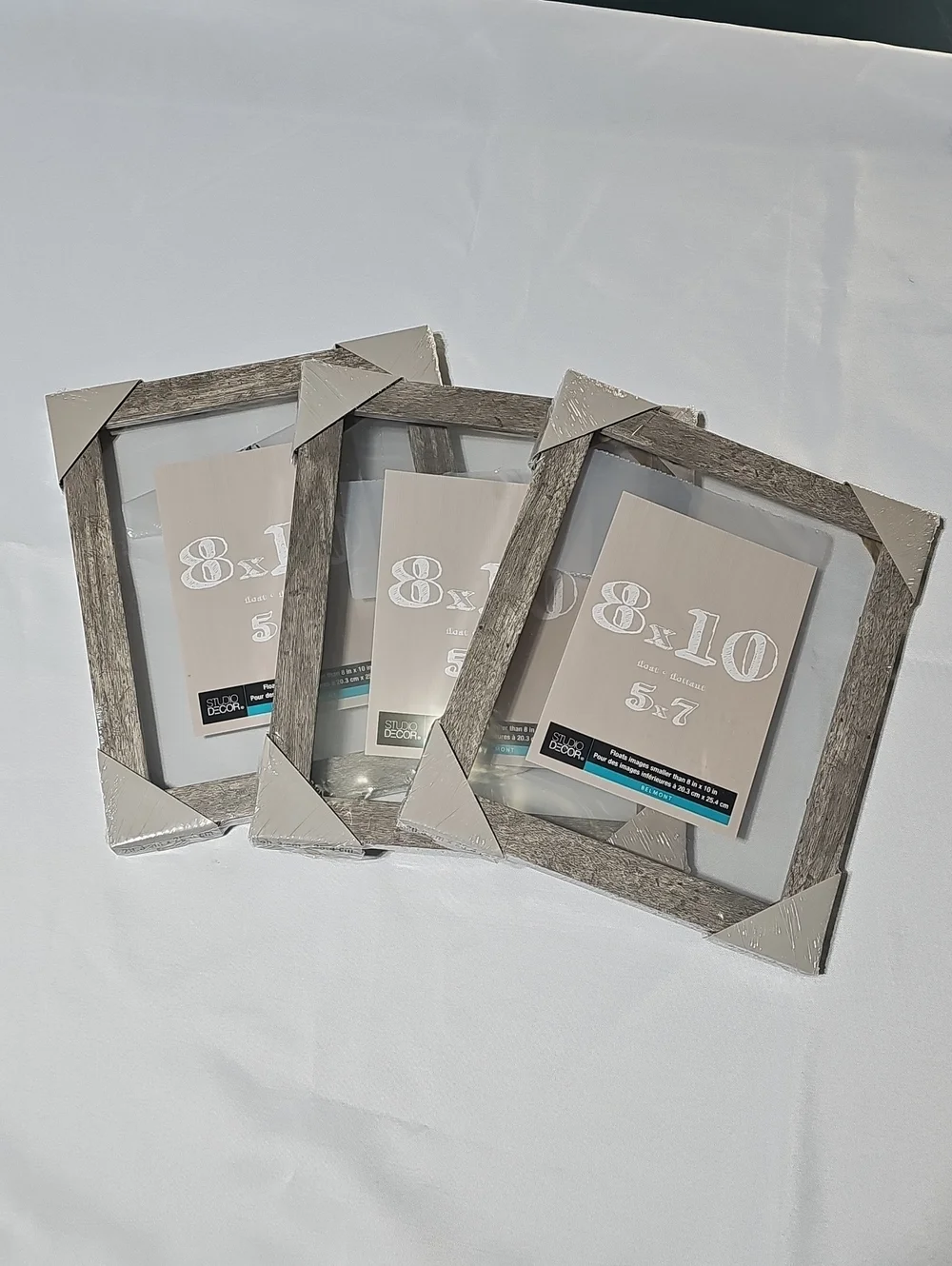 Studio Decor Rustic Gray Wood Photo Frames - Set of 3 5x7 Floating Frames